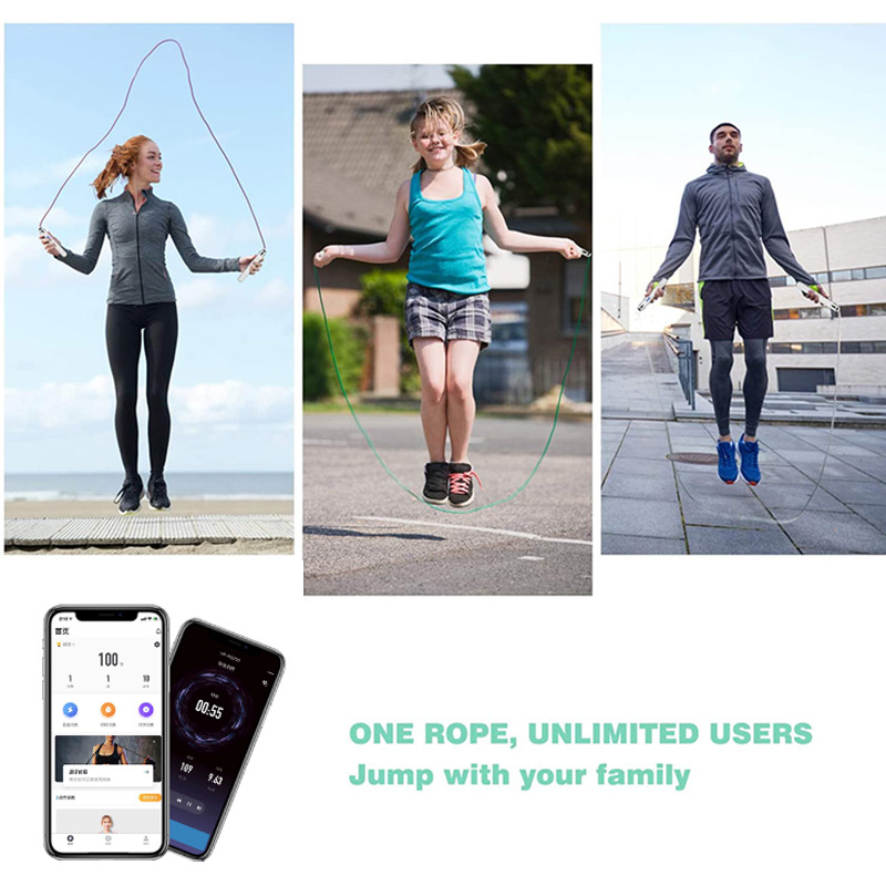 3M Adjustable Speed ​​Smart Digital PVC Jump Rope Smart Jump Rope Adjustable Exercise Calorie Counter