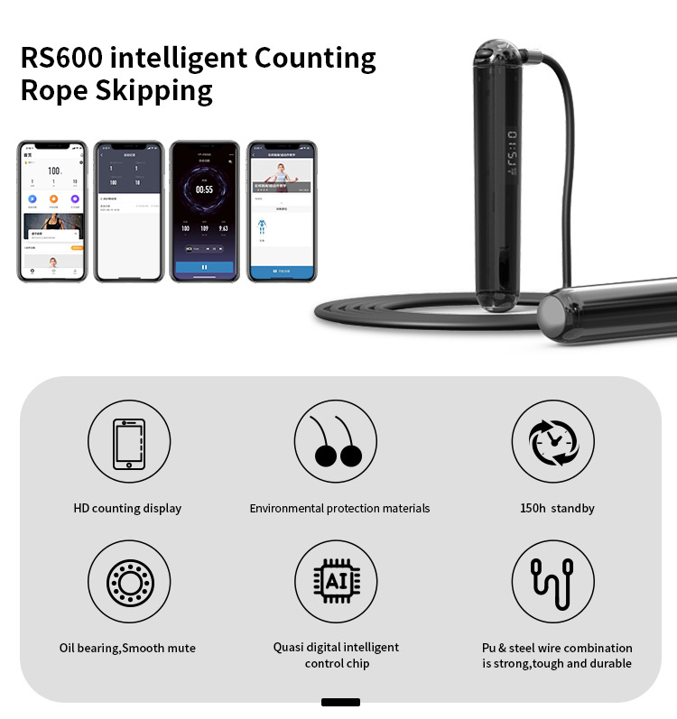 PVC APP Customization PVC Jump Rope Indoor And Outdoor Plastic Handle Weighted Adjustable