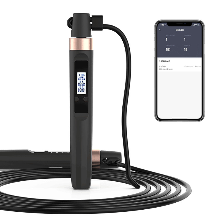 Adjustable Loaded Steel Wire Supporting Skipping Rope Smart Sports Home Fitness Counter