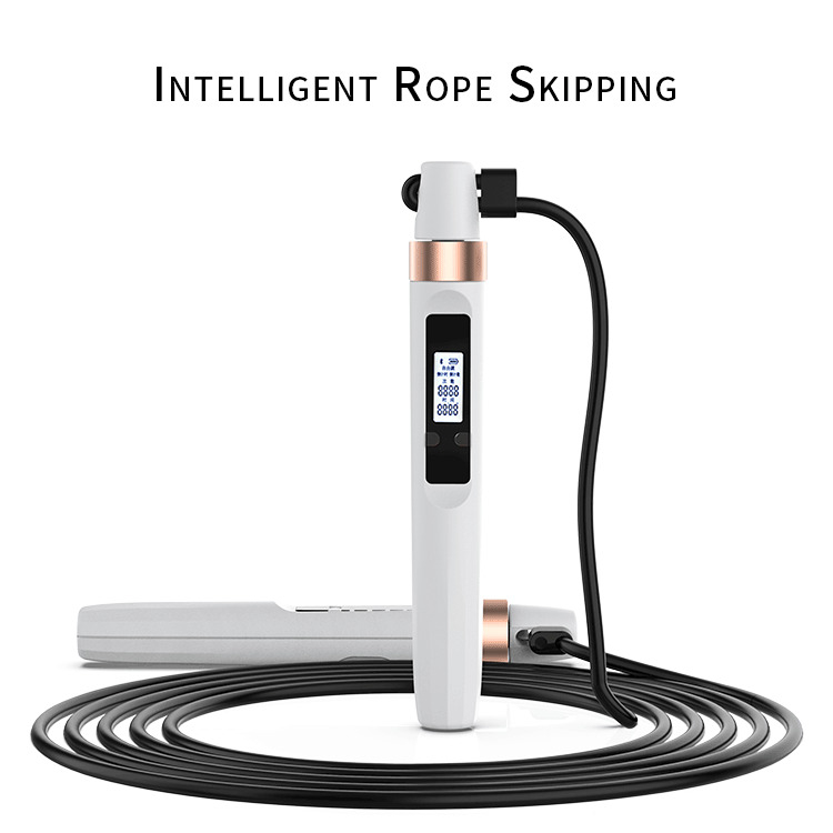 Adjustable Loaded Steel Wire Supporting Skipping Rope Smart Sports Home Fitness Counter