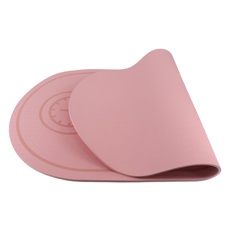 Urich EG0195 TPE Square Skipping Pad Pink Waterproof / Eco Friendly Yoga Jump Rope Mat