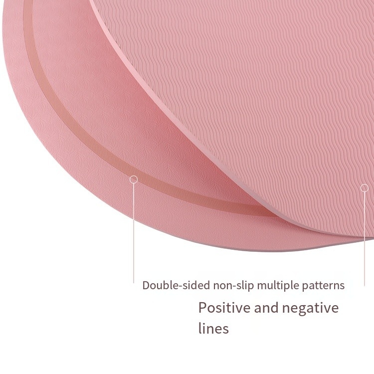 Urich EG0195 TPE Square Skipping Pad Pink Waterproof / Eco Friendly Yoga Jump Rope Mat