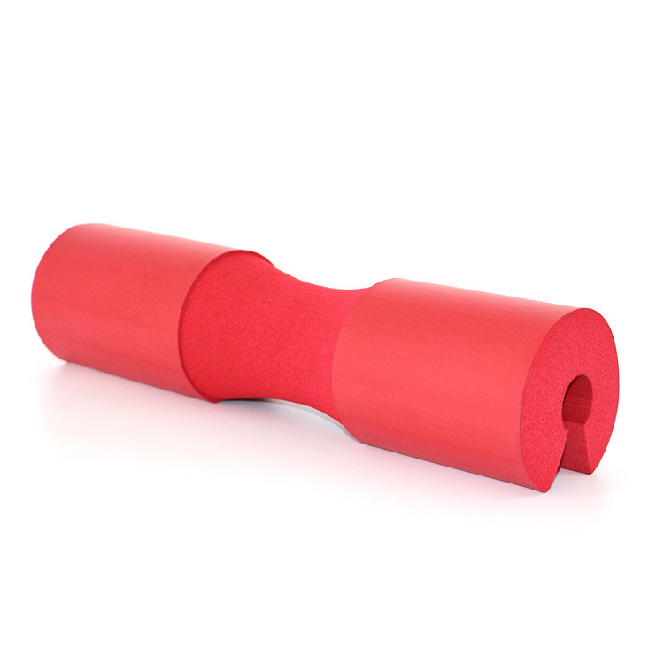 High Quality High Density Weightlifting Protective Barbell Foam Foam Ergonomically Shaped Black Red Shoulder Protective