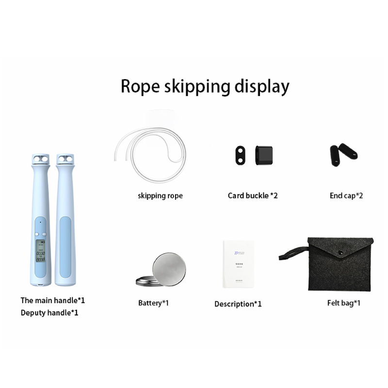 Electronic Counting Jump Rope Adjustable Long Rope Beginner Girls Fat Reduction Cordless Ball