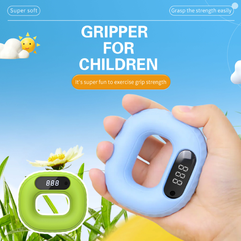 Multi-Functional Fitness Grip Training Finger Strength Grip Wrist Strength Electronic Counting Ring Rechargeable