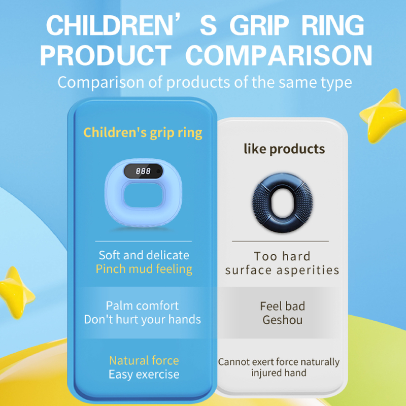 Multi-Functional Fitness Grip Training Finger Strength Grip Wrist Strength Electronic Counting Ring Rechargeable
