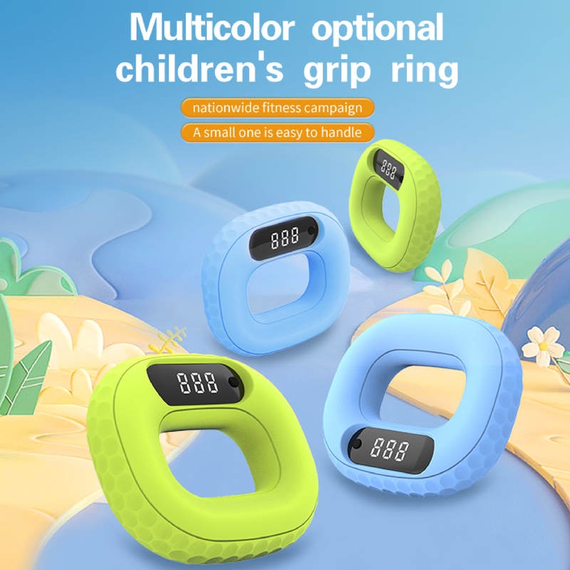 Multi-Functional Fitness Grip Training Finger Strength Grip Wrist Strength Electronic Counting Ring Rechargeable