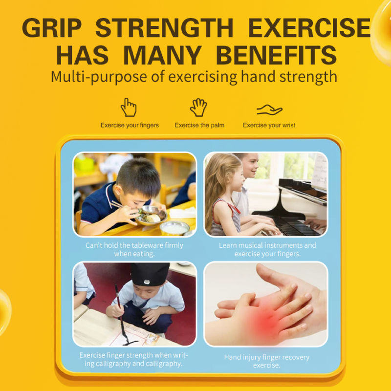 Multi-Functional Fitness Grip Training Finger Strength Grip Wrist Strength Electronic Counting Ring Rechargeable