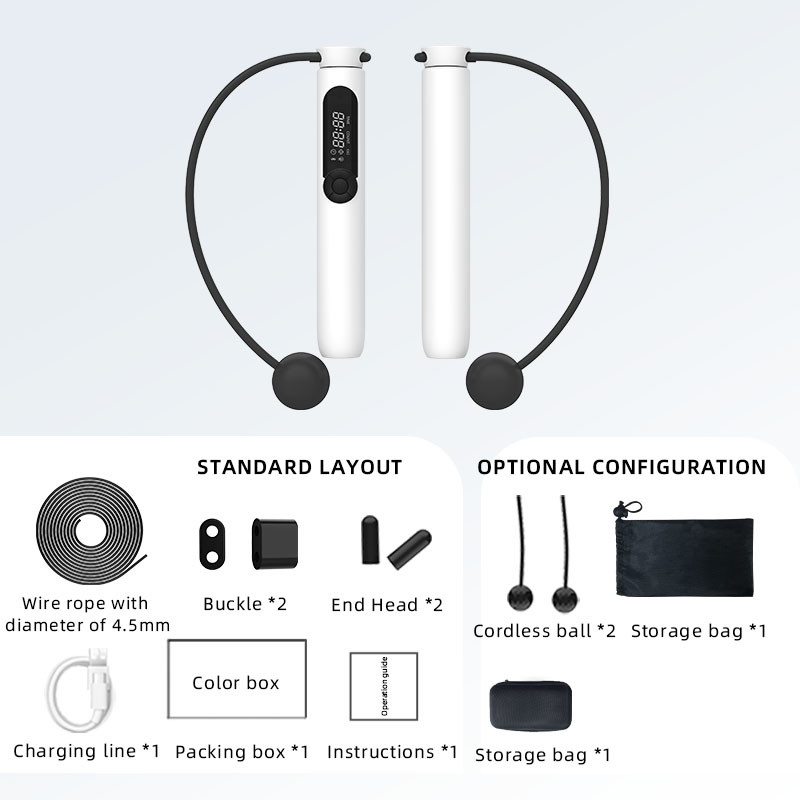 Bluetooth Cordless Jump Rope Special Indoor Counting Fitness Exercise For Losing Weight